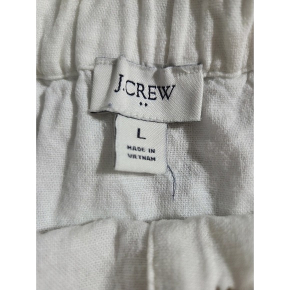 J.crew Linen Button Up Tank, White, Large - Picture 2 of 4